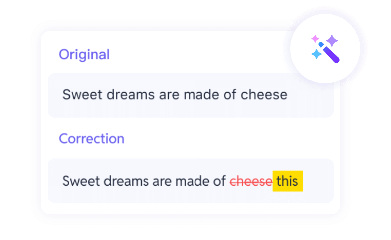 Correct Misheard Speech